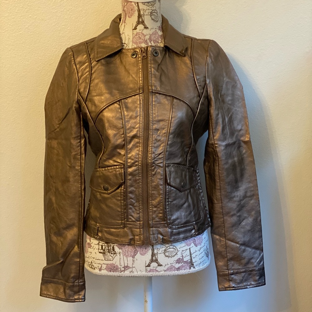 Bronze/goldmetallic jacket collection by Bernardo